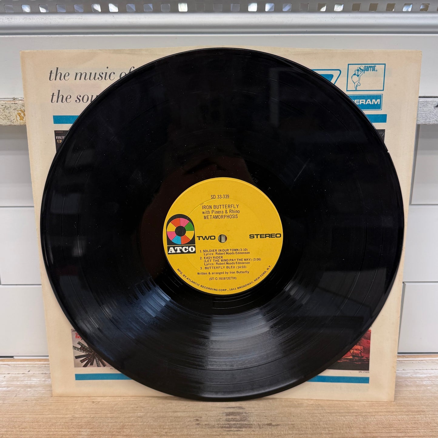 Iron Butterfly Metamorphosis Vinyl Record 1970 #SD-33-339