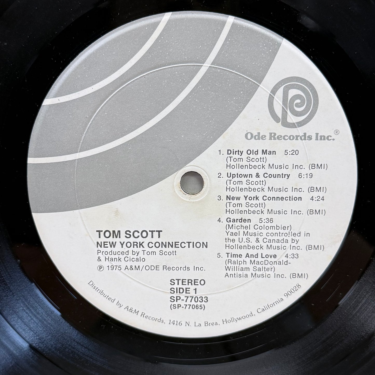 Tom Scott New York Connection Vinyl Record LP 1975 #SP-77033