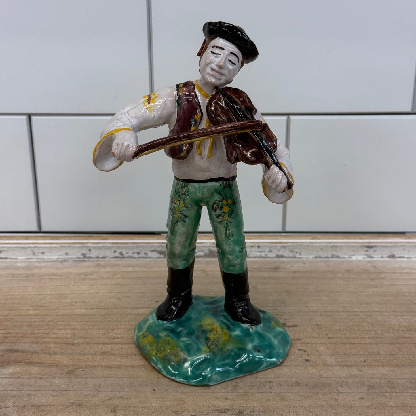 Eastern European Folk Musician Figurines Set of 7 Ceramic 1992