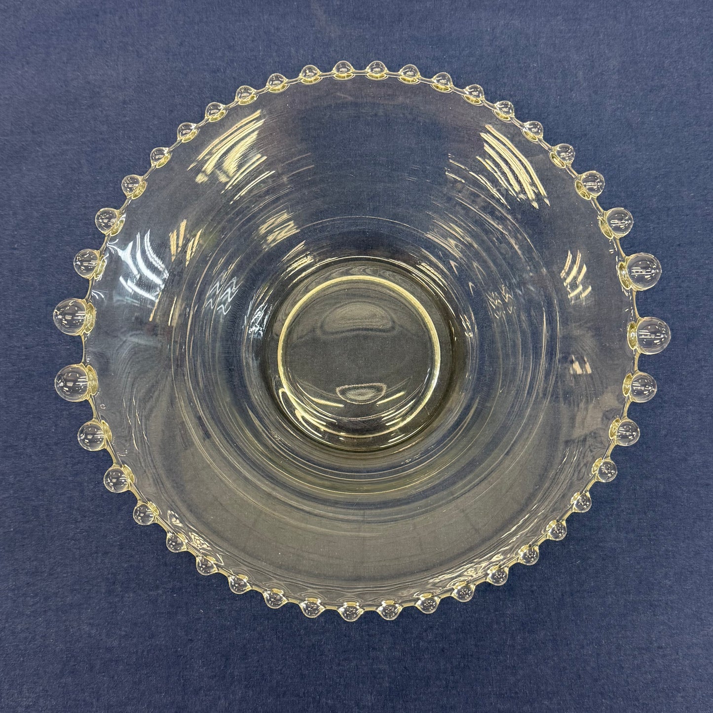 Imperial Candlewick Glass Serving Bowl