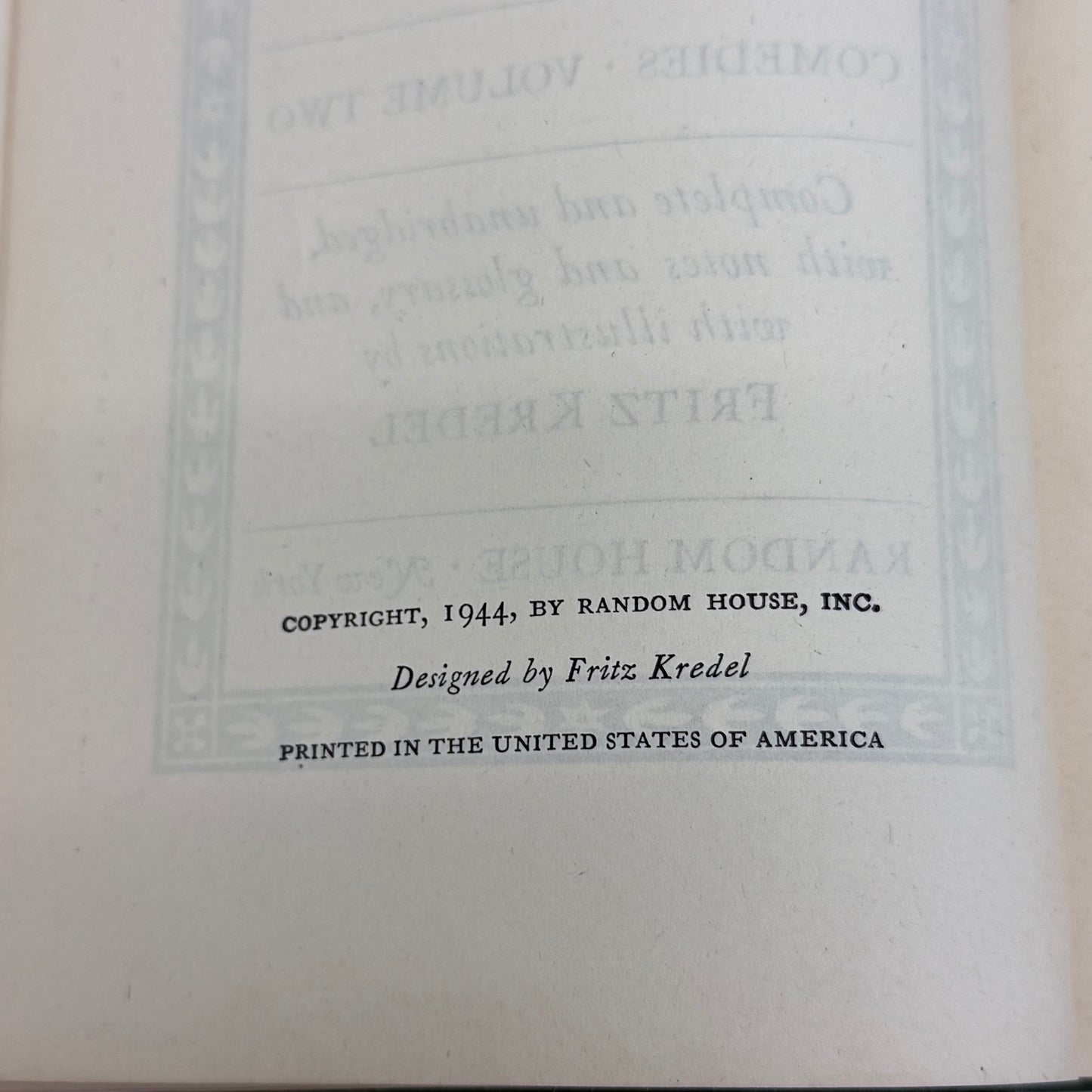 1944 Shakespeare Comedies Tragedies Illustrated Set