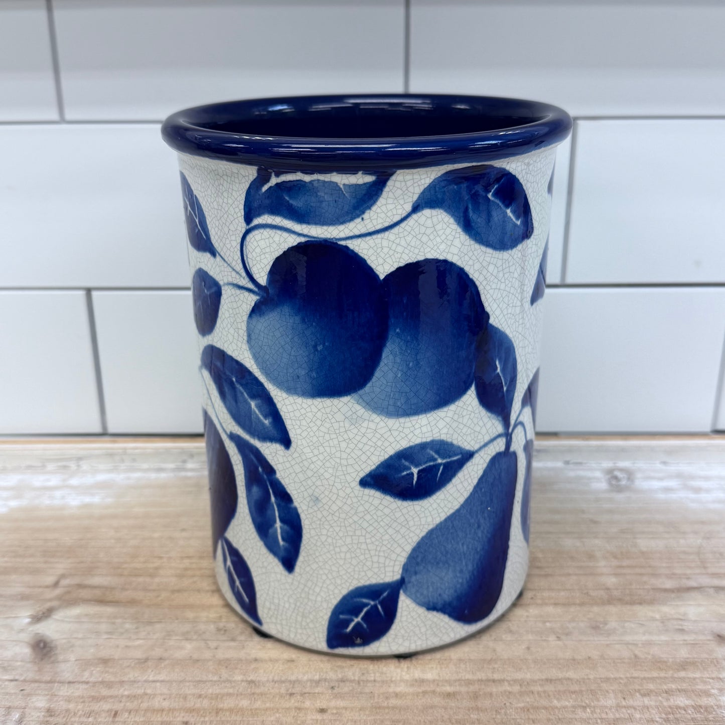 Ceramiche Alfa Utensil Holder, Hand Painted