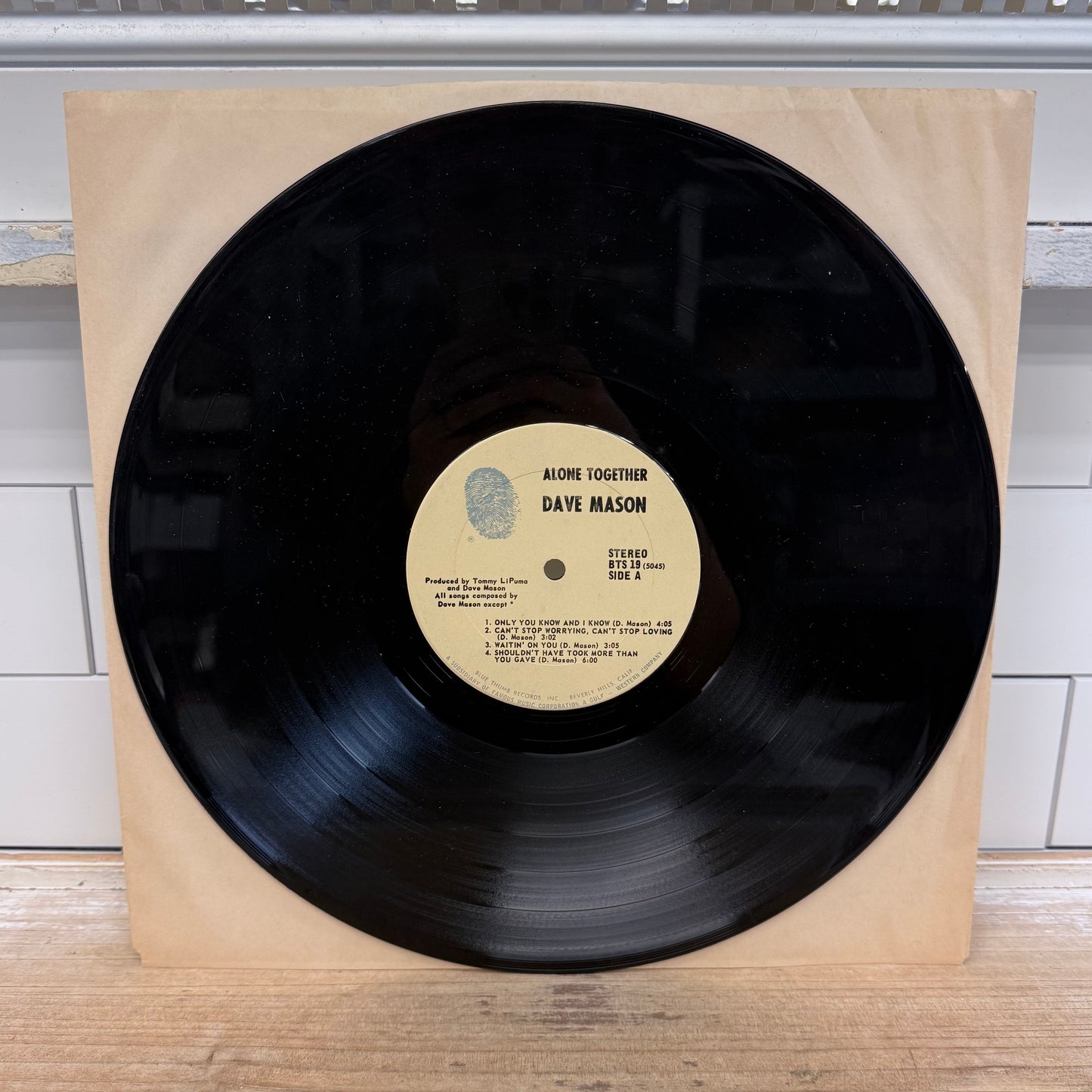 Dave Mason Alone Together Classic Rock Vinyl 1970 #BTS-19