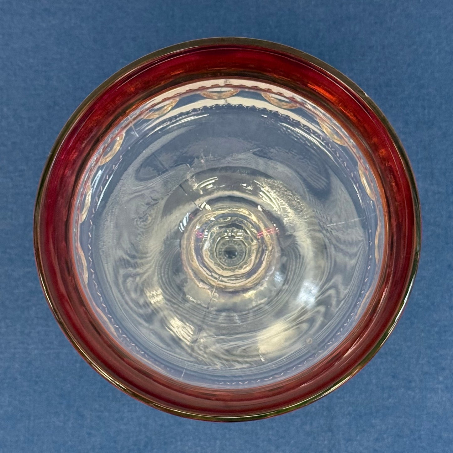 Indiana Glass Kings Crown Ruby Flash Lidded Compote