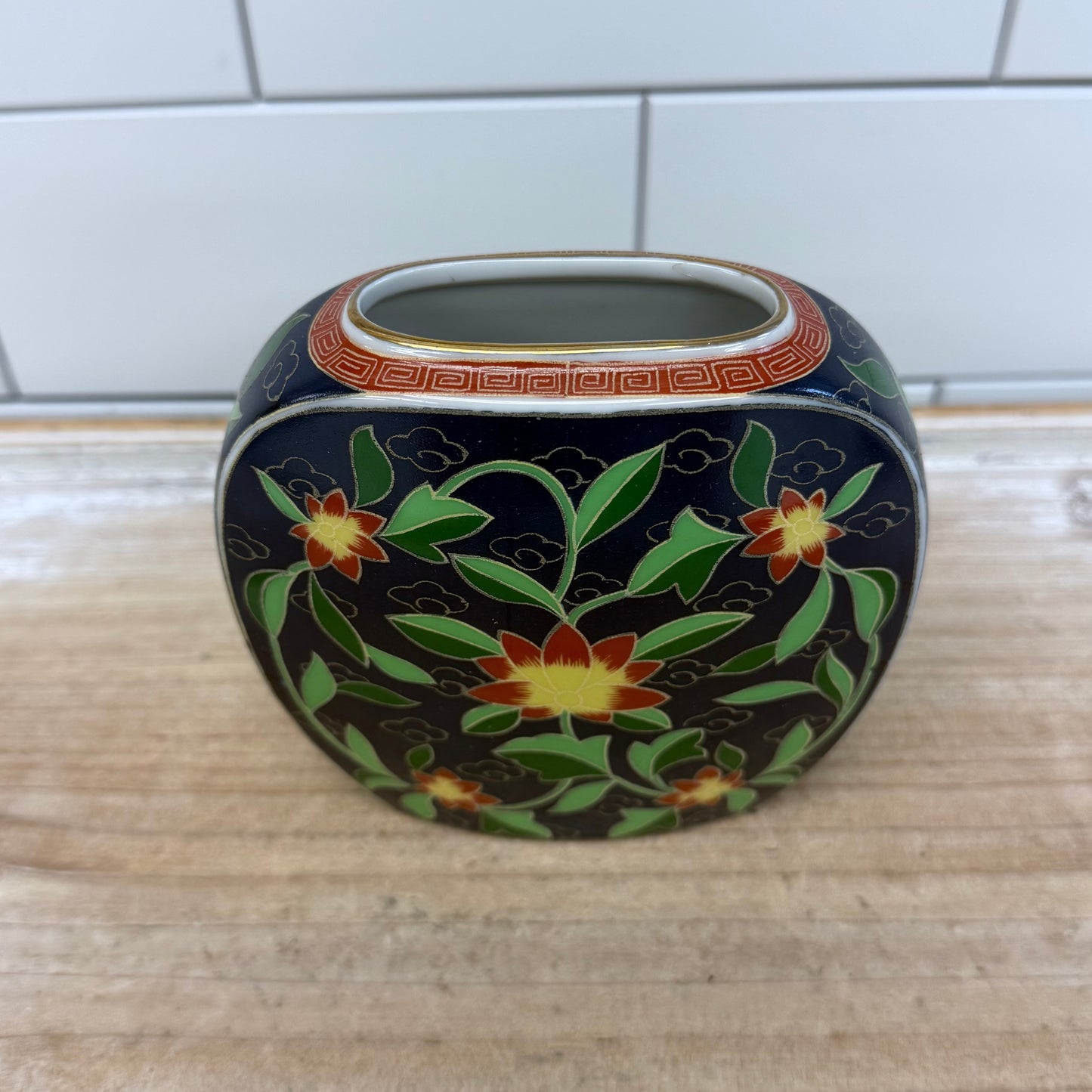 Takahashi Kashmir Dish & Vase, Ceramic