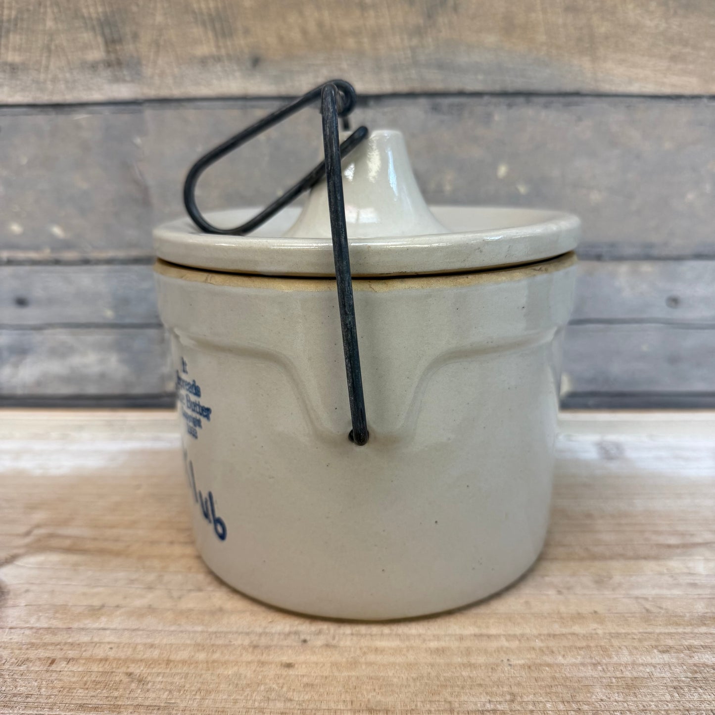 Kaukauna Klub Stoneware Crock with Lid, 1960s