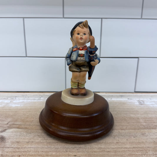 Goebel Hummel Reuge Home From Market Figurine Rotating Music Box