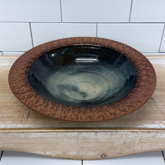 Bryant Signed Studio Pottery Textured Stoneware Bowl 2015