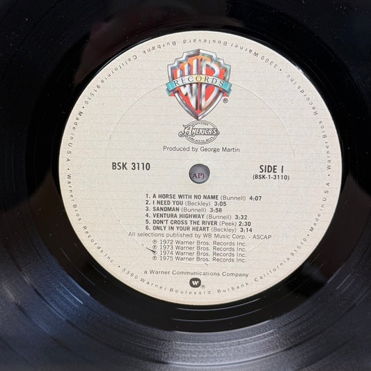 America History America's Greatest Hits Vinyl Record LP 1975 #BSK3110