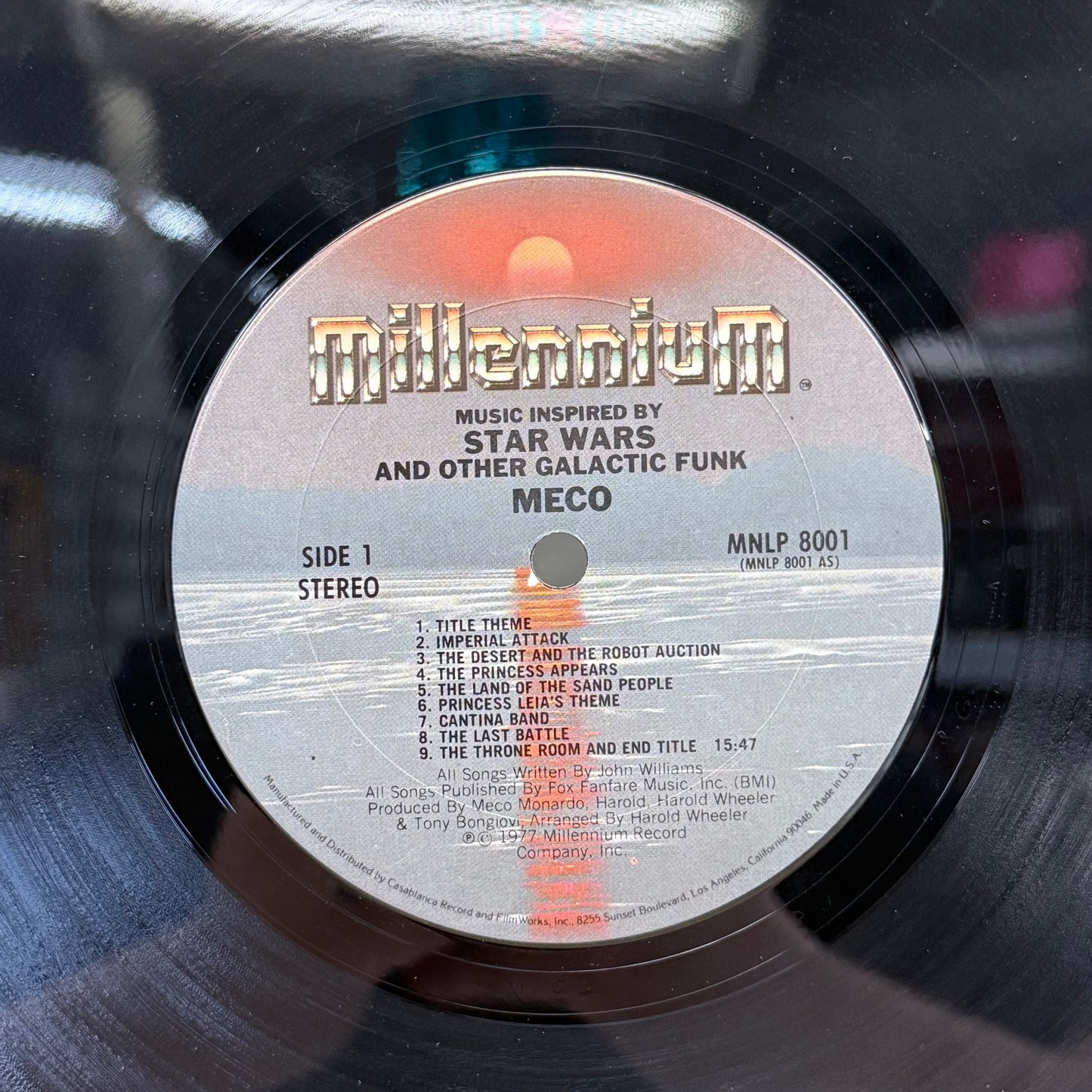 Star Wars Vinyl Records Lot of 2 Soundtrack & Meco 1977