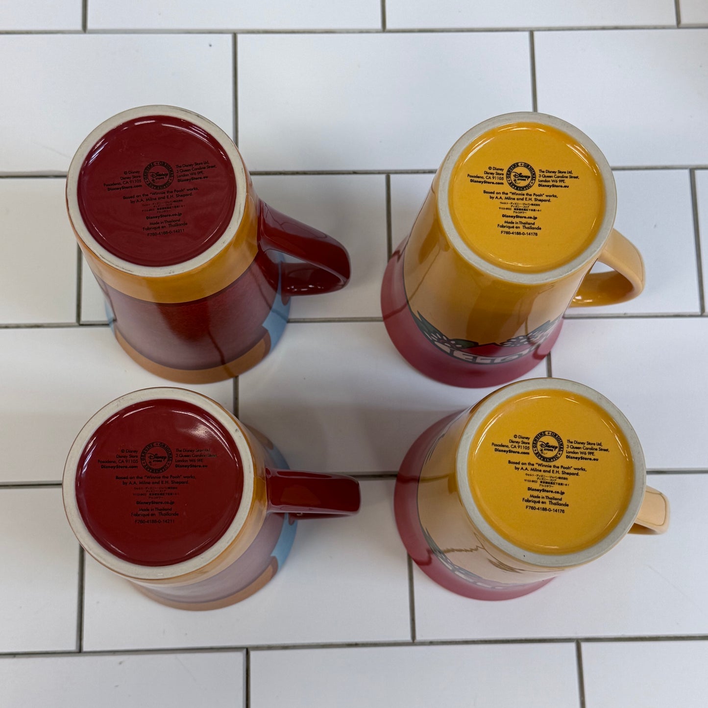 Disney Store Winnie the Pooh Piglet Mug Selection