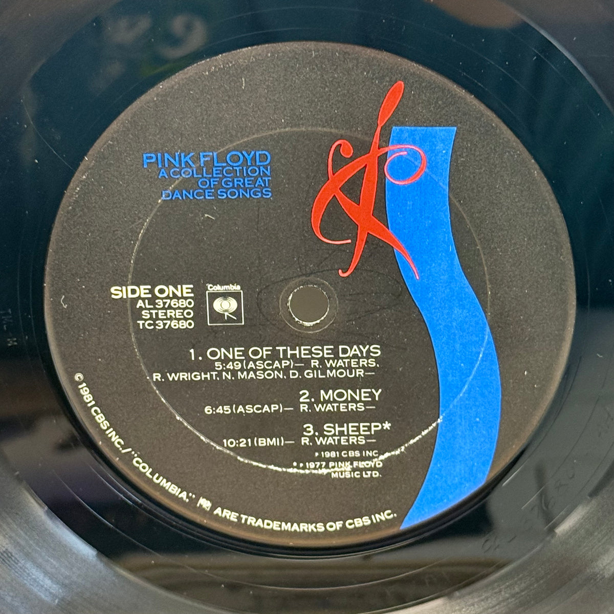 Pink Floyd A Collection of Great Dance Songs Vinyl, 1981 – TC 37680