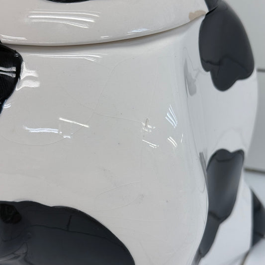 Lucky Yuppy Puppy Belles the Cow Ceramic Cookie Jar 1999
