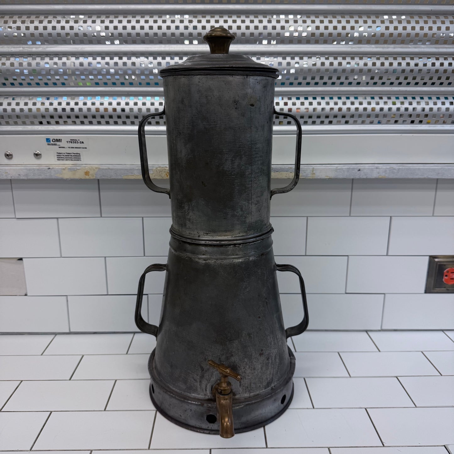 Commercial Coffee Tea Urn Brass Spigot 1920s Antique