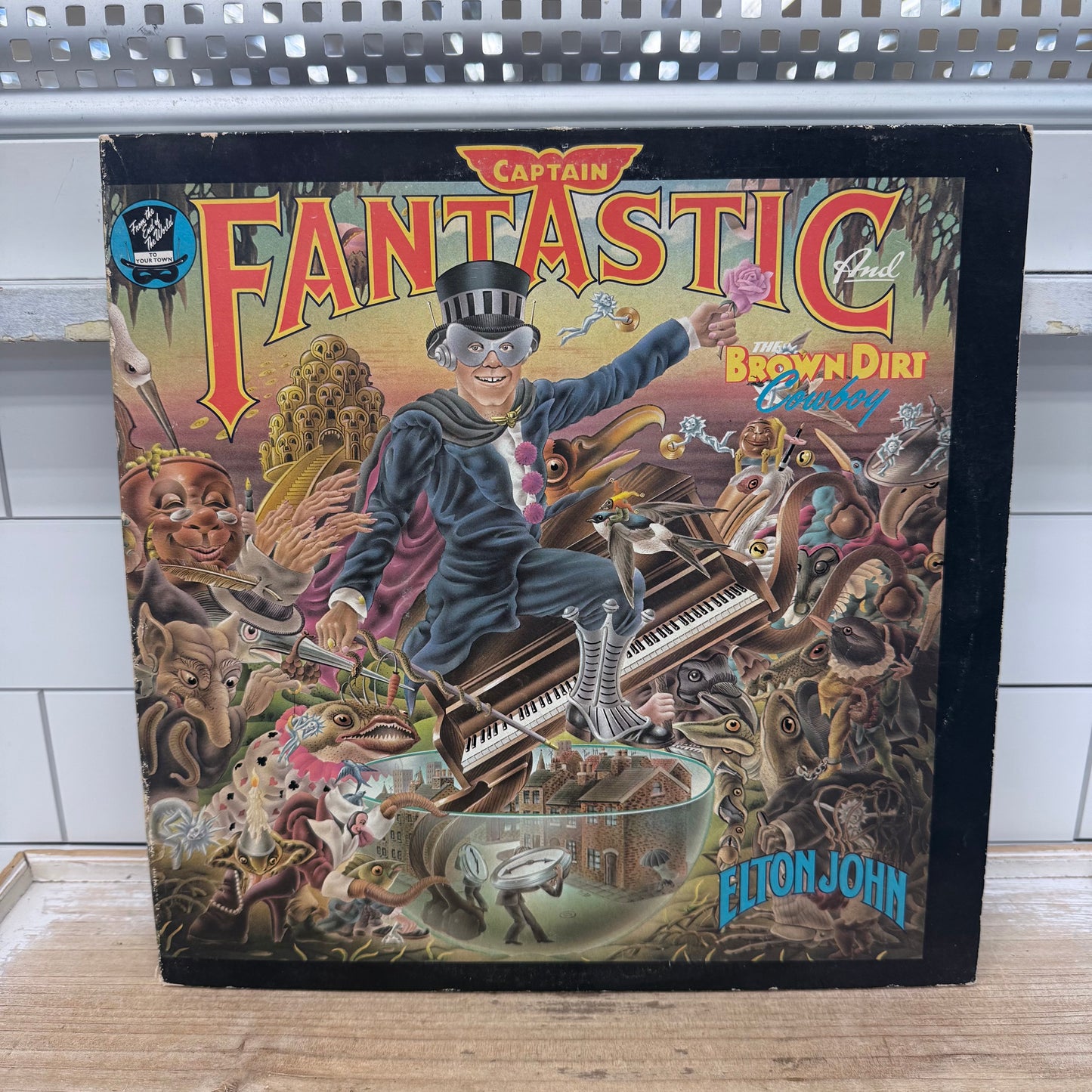 Elton John Captain Fantastic Vinyl Record 1975 #MCA-2142
