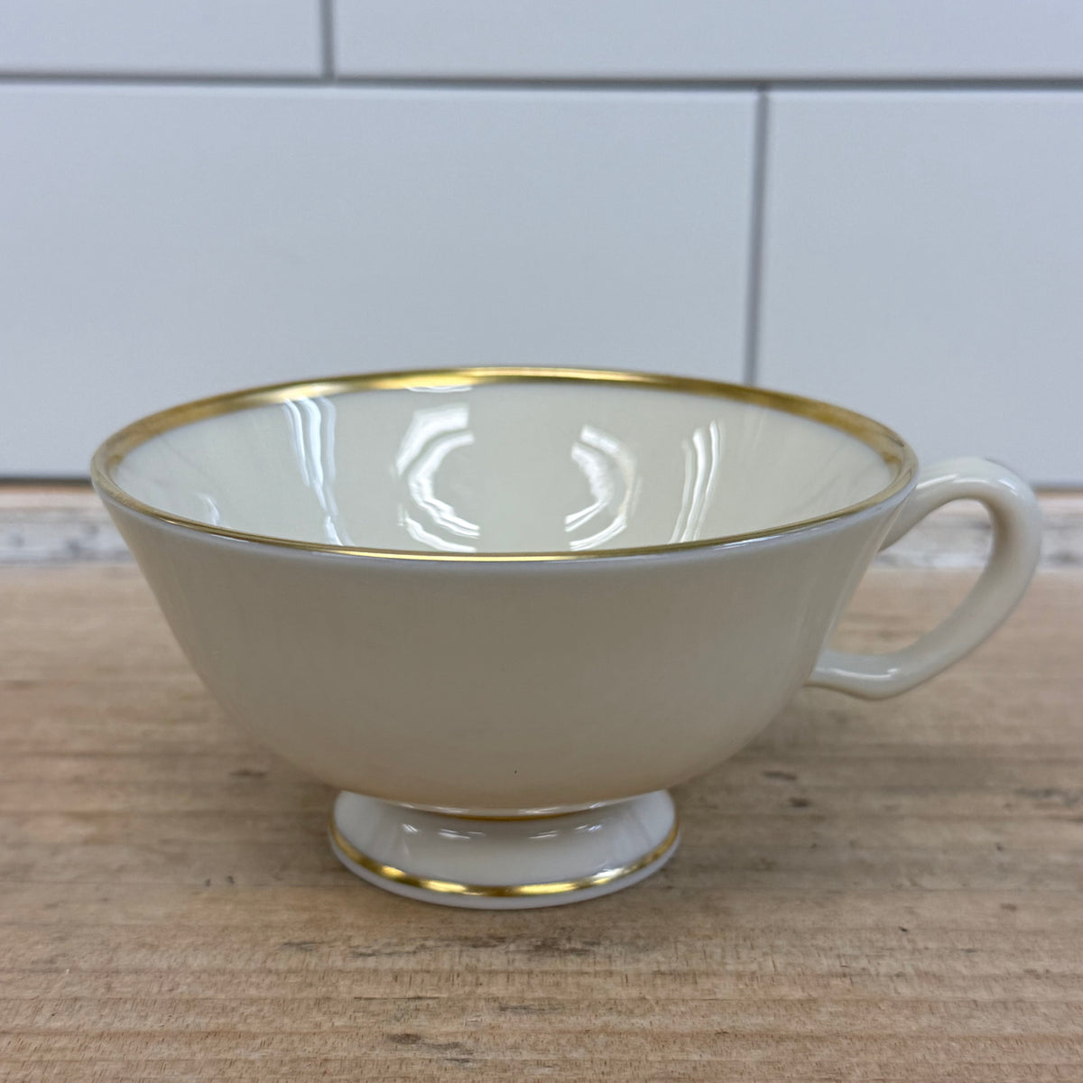 Lenox Mansfield Teacups & Saucers Set of 6 circa 1950