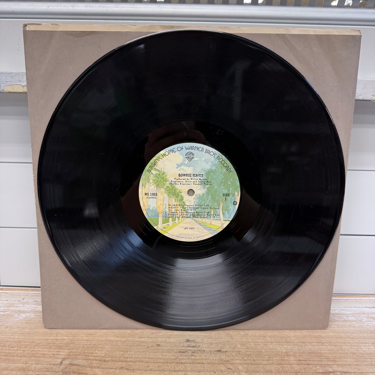 Bonnie Raitt Self Titled Vinyl Record LP Warner Bros 1971