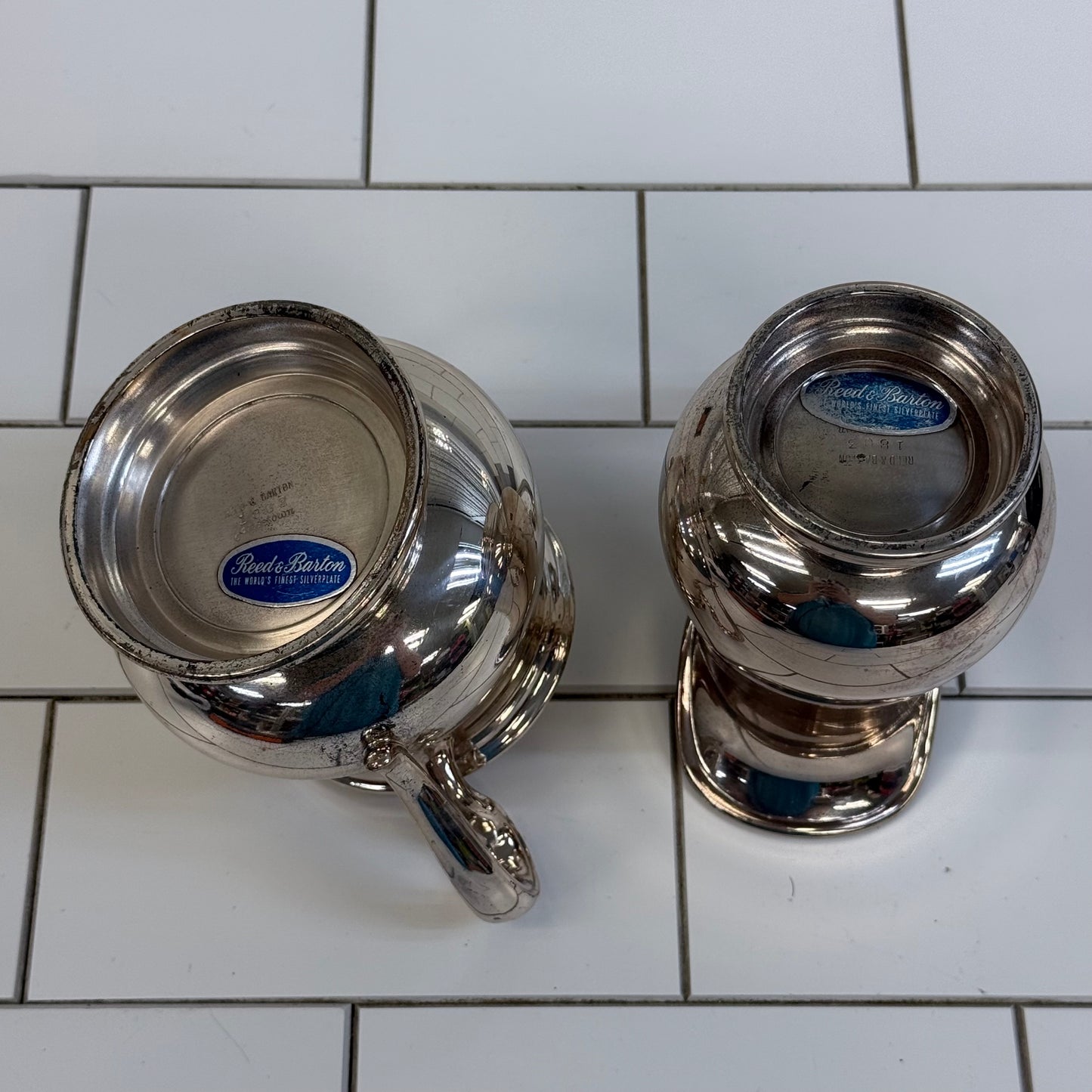 Reed & Barton Jamestown Silverplate Sugar & Creamer Set