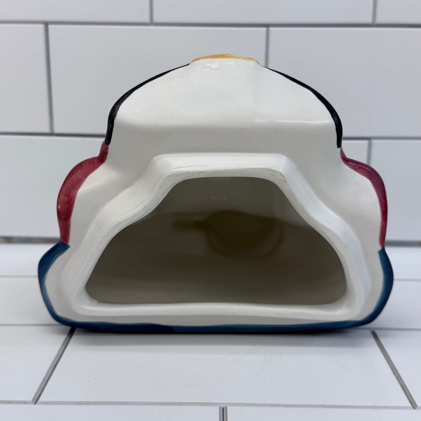 Warren Kimble Cookie Jar Napping Santa, Ceramic