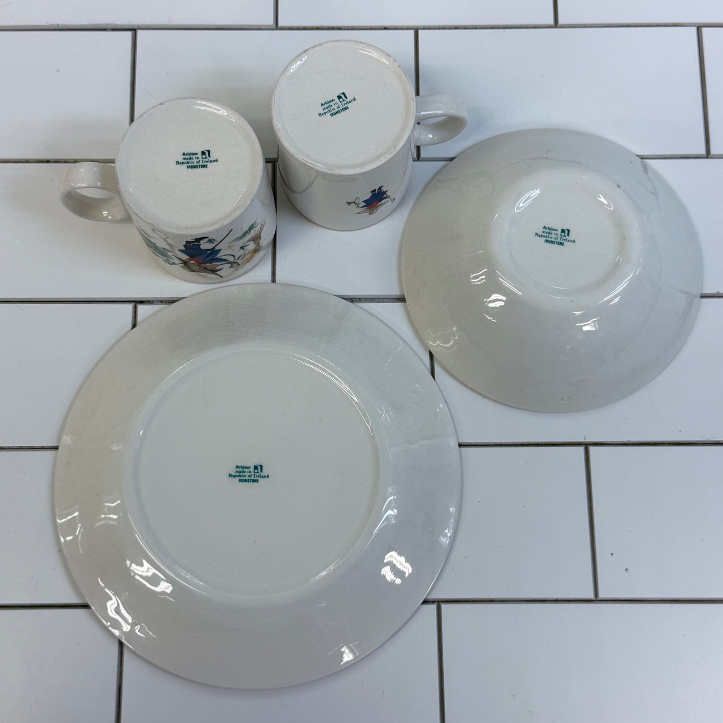 Arklow Little Boy Blue Child’s Dinnerware Set Ireland 1960s
