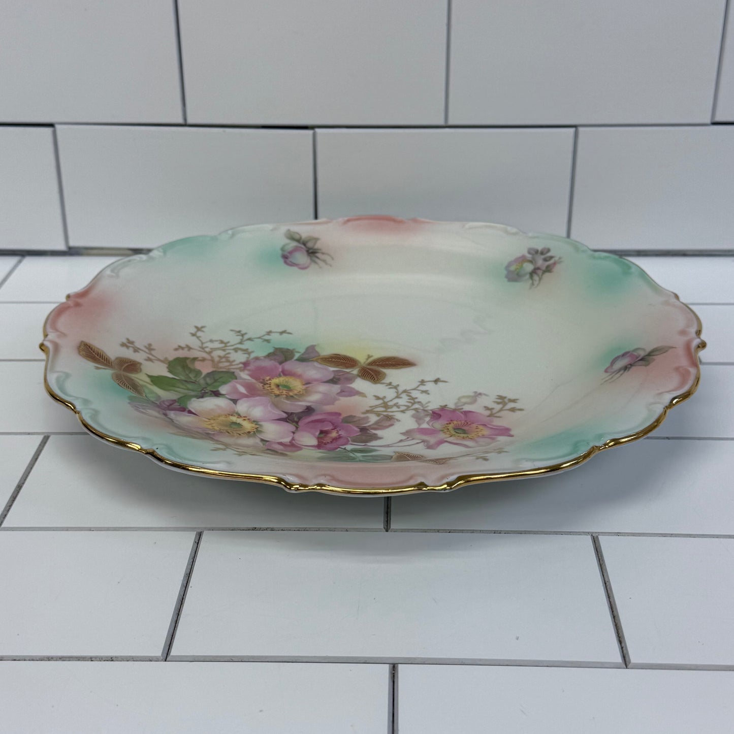 Schumann Plate, Arzberg Bavaria Gilded Porcelain