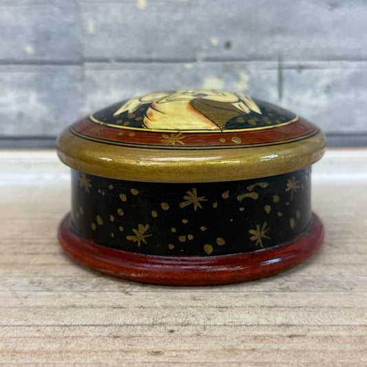 Terry’s Village Hand Painted Angel Wooden Trinket Box
