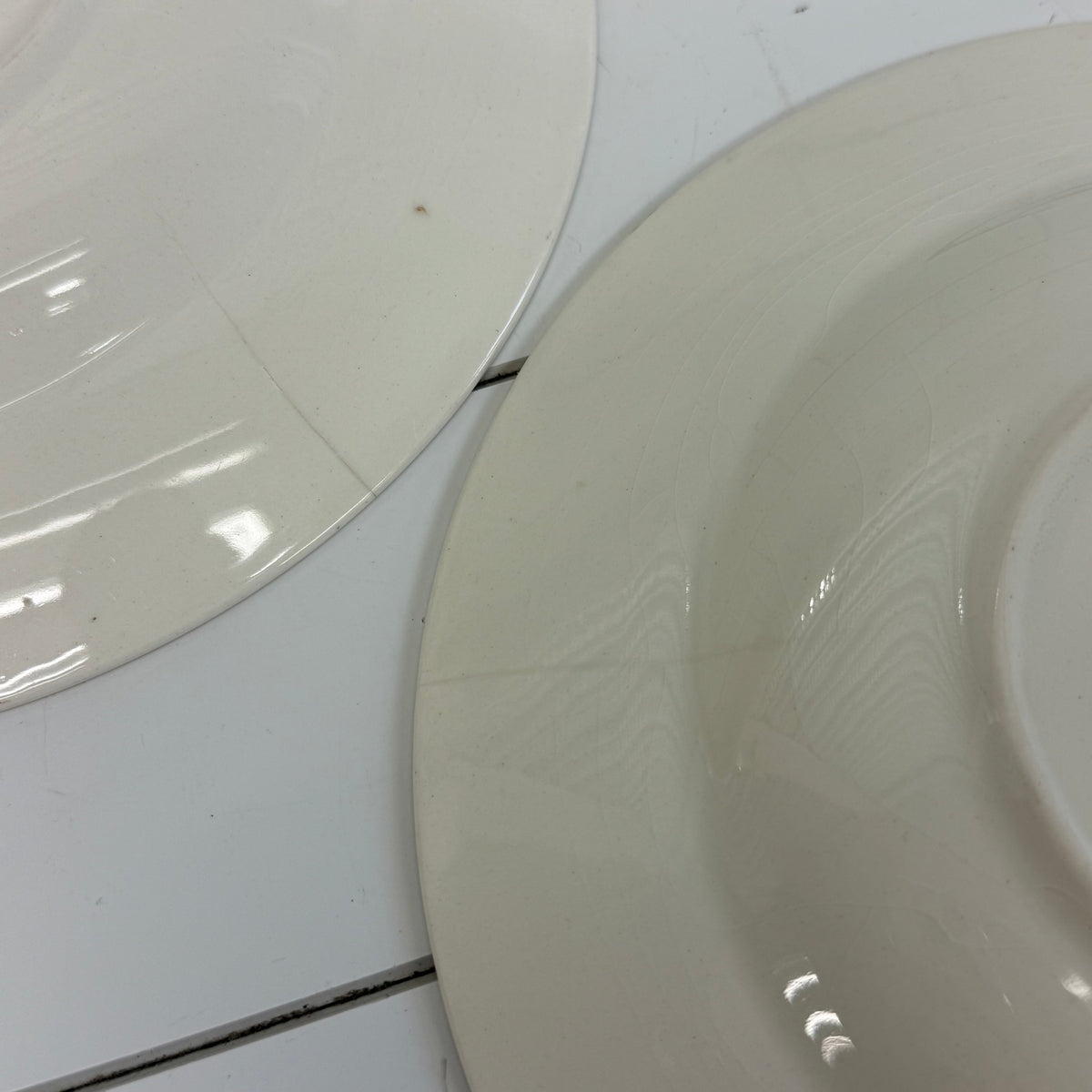 Crown Ducal Fruit Plates Set of 3 Vintage English Pottery 1940s