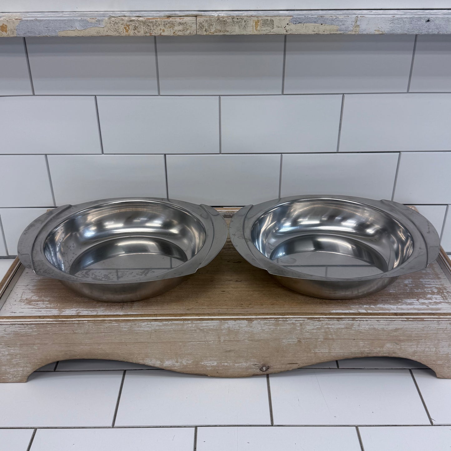 Hanson Denmark Danish Modern 18/8 Stainless Serving Bowls 1960s-1970s