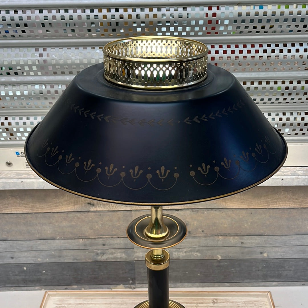 Vintage MCM Toleware Table Lamp