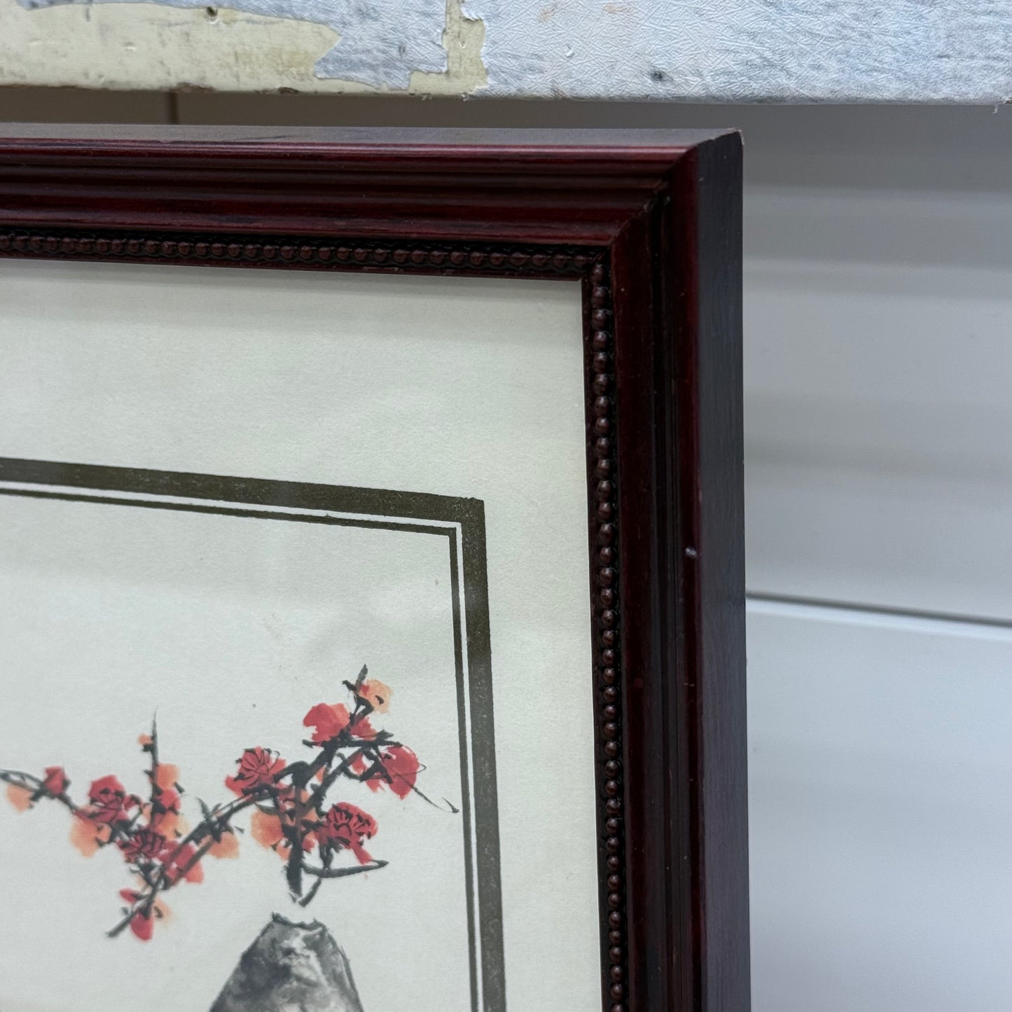 Chinese Plum Blossom Watercolor Prints, Set of 2