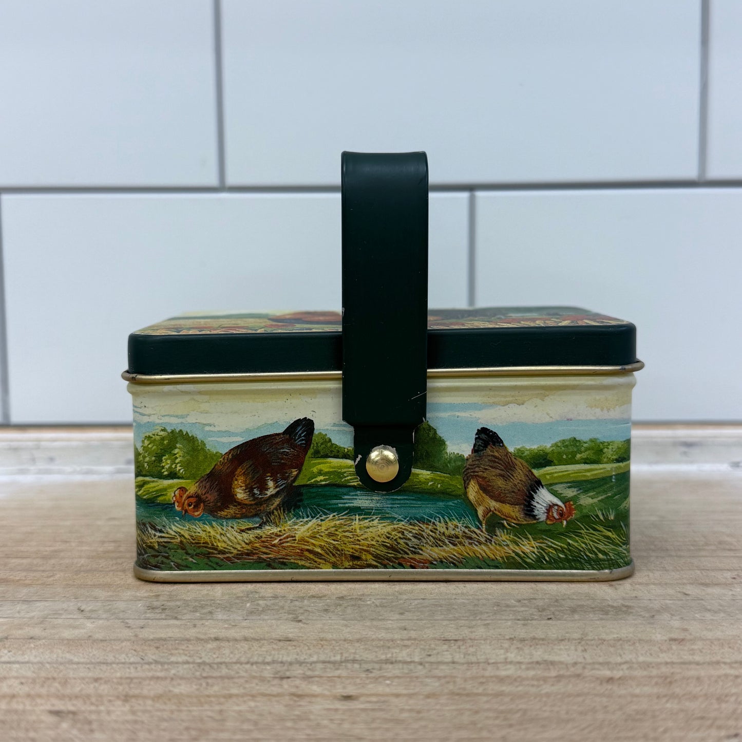 Department 56 Popprint Rooster Box, Tin