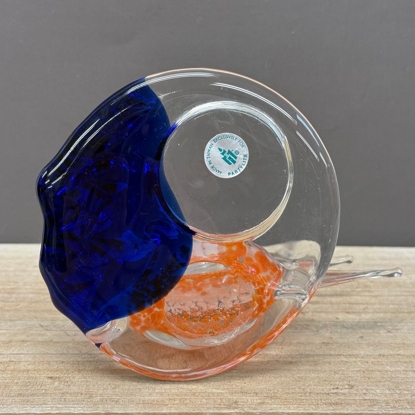 Partylite Votive Holder Angel Fish, Glass