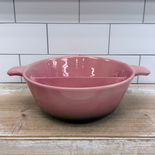 Hull Pottery Pink Divided Serving Bowl 1950s