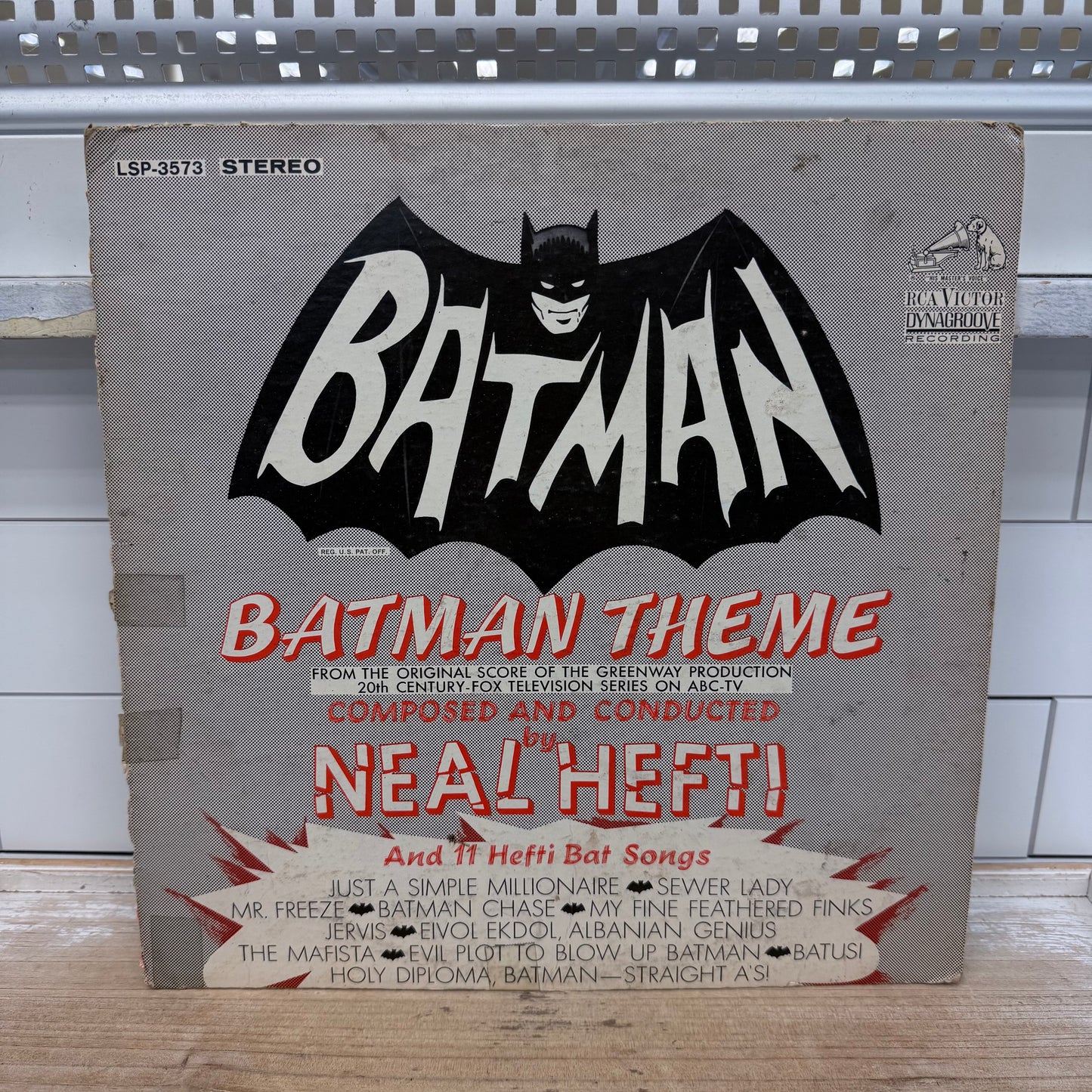 Batman Vinyl Records Lot of 2 Neal Hefti & Bat Boys 1966