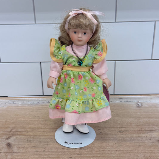 Russ Berrie Doll of the Month Birthstone Porcelain Doll Selection