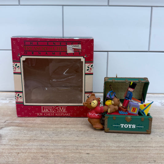 Enesco Lucy Rigg Toy Chest Keepsake Ornament, 1988