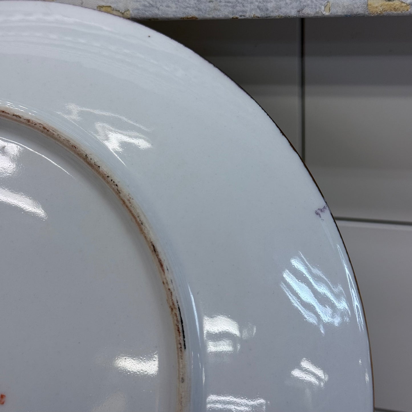 Chinoiserie Embossed Floral Plate Decorative Dish