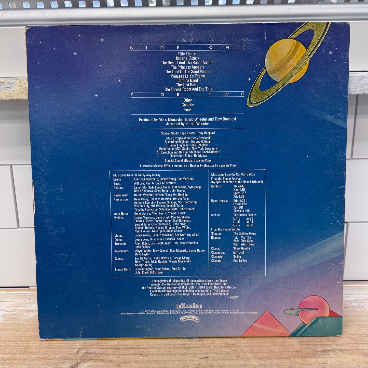 Star Wars Vinyl Records Lot of 2 Soundtrack & Meco 1977