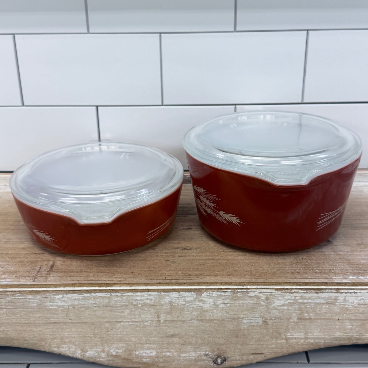 Pyrex Autumn Harvest Casserole Dishes with Lids Set