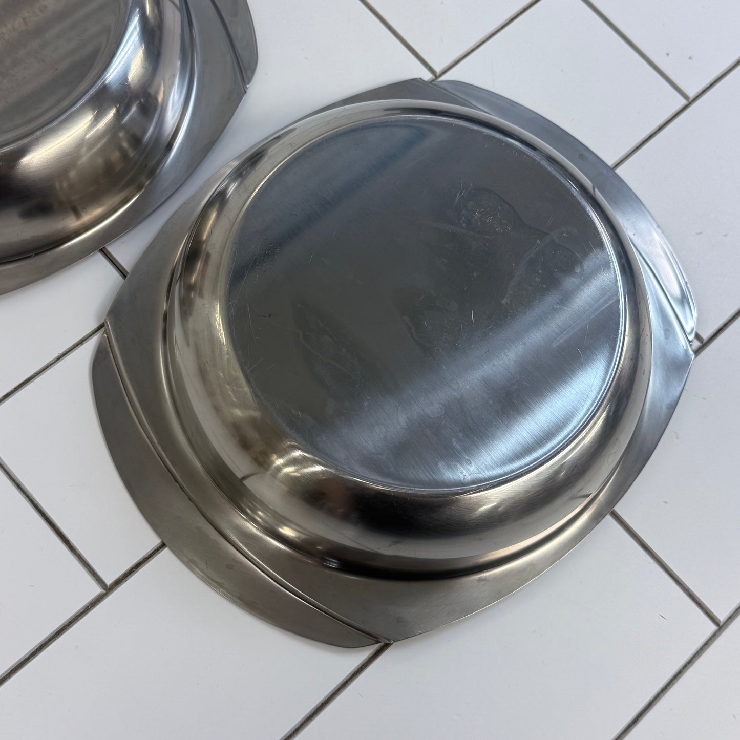 Hanson Denmark Danish Modern 18/8 Stainless Serving Bowls 1960s-1970s