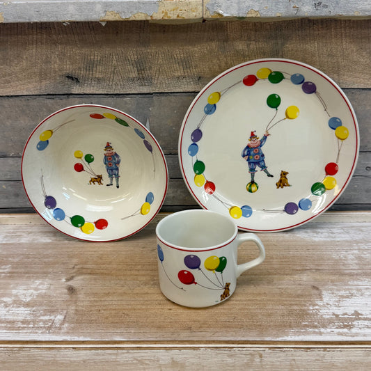 Johnson Brothers Happy Clown Ironstone Tableware, Set of 3