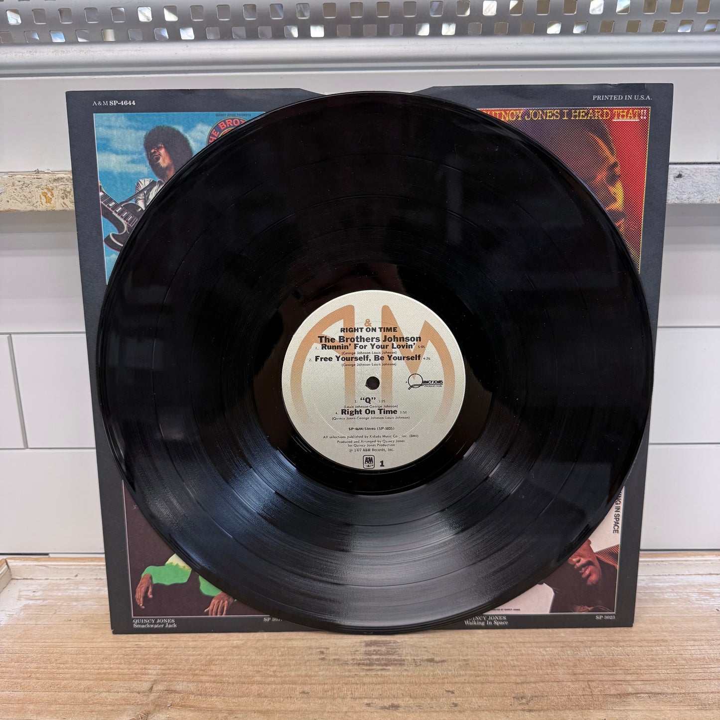 The Brothers Johnson Right on Time Vinyl Record 1977 #SP-4644