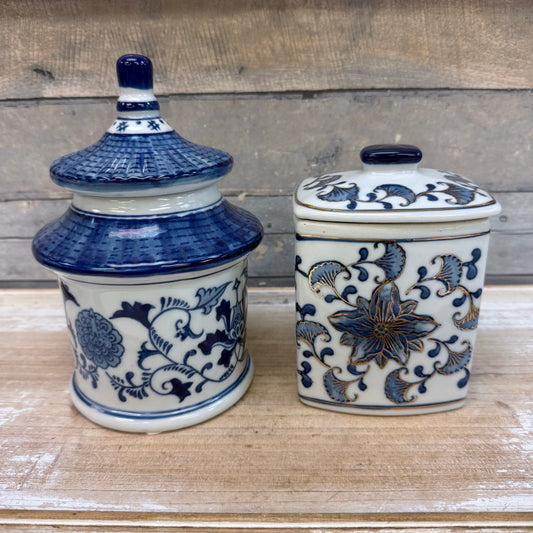Chinoiserie Floral Porcelain Jar Selection