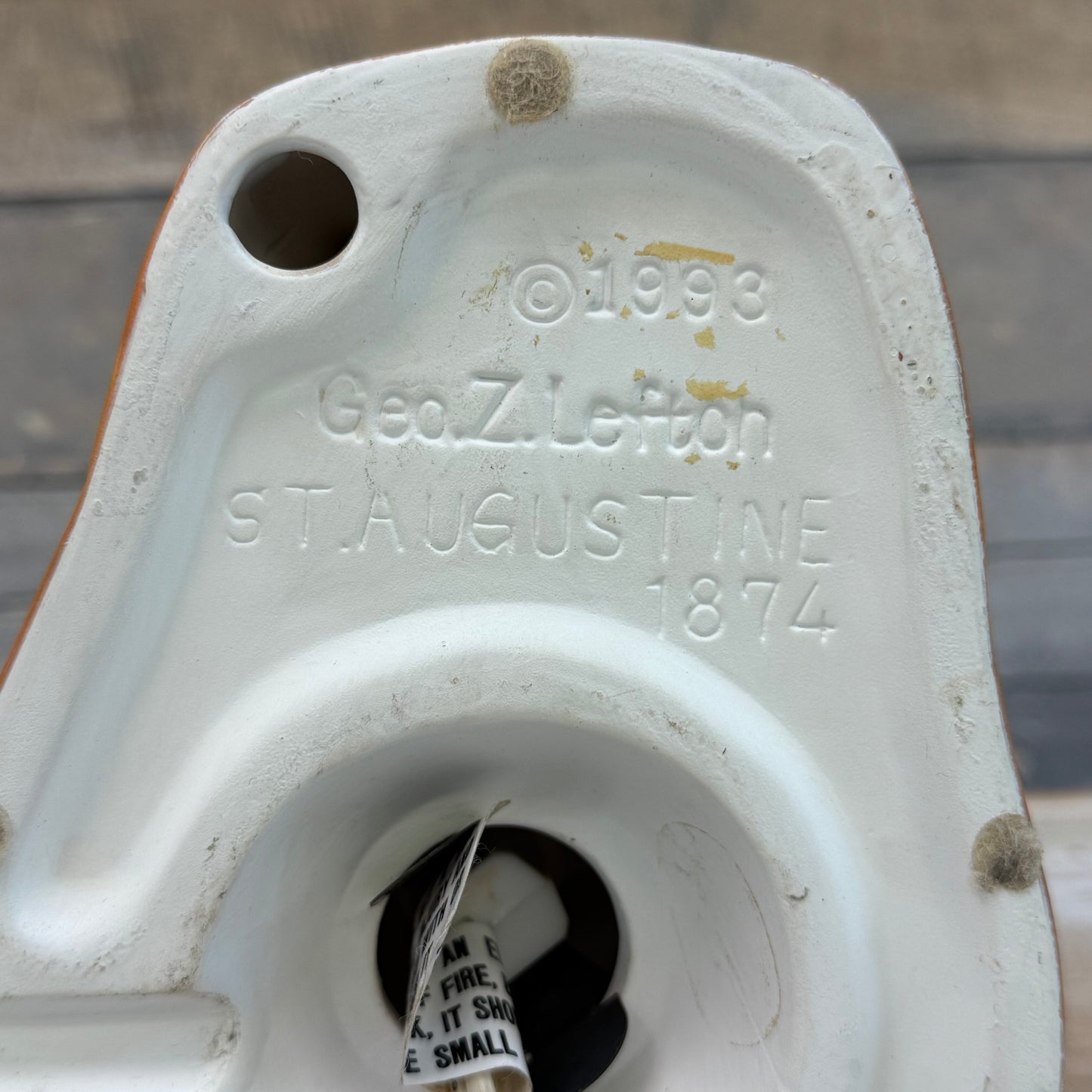 Geo Z. Lefton St. Augustine Lighthouse Lamp Figurine, 1999