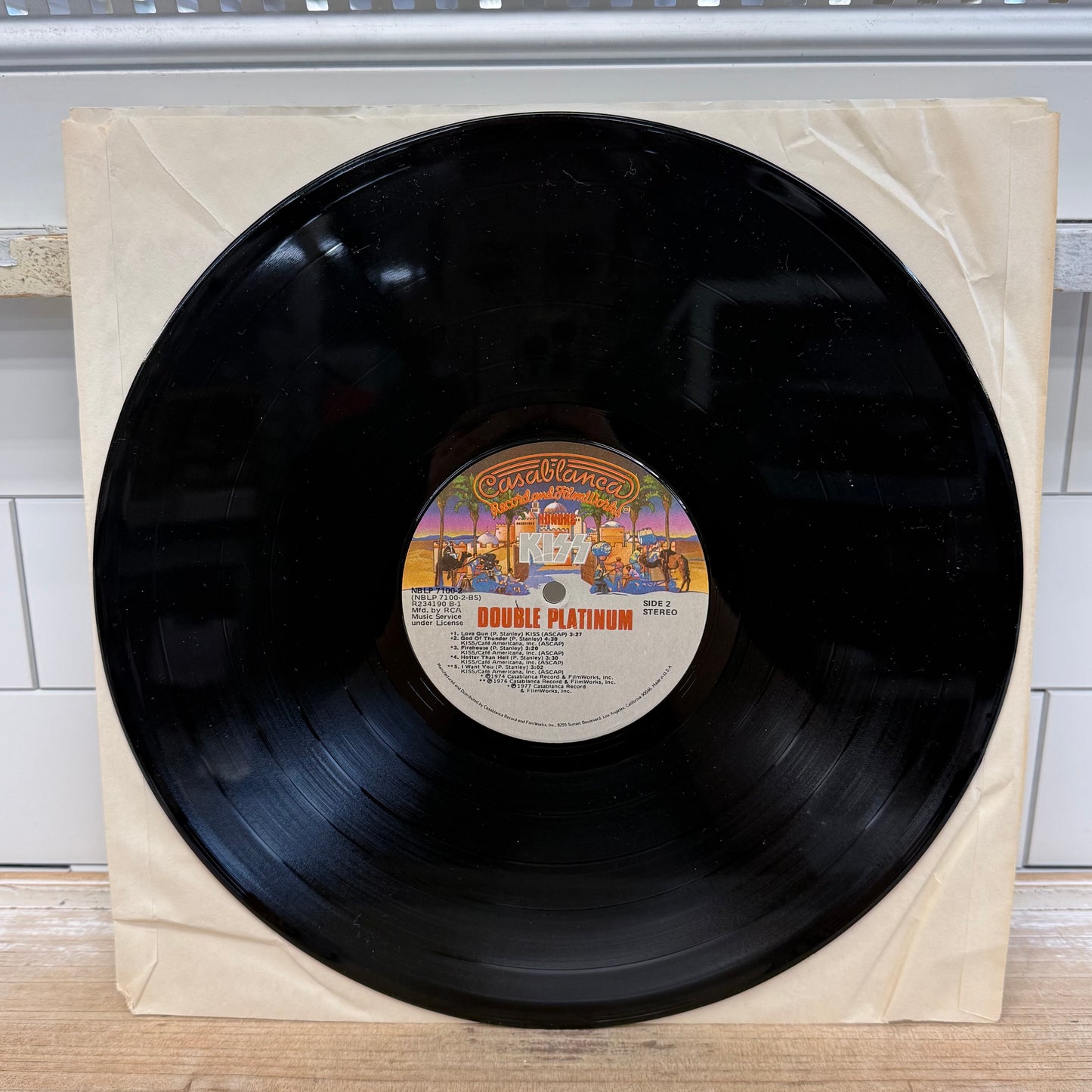 KISS Double Platinum Double Vinyl Record LP 1978 #NBLP7100-2 First Pressing