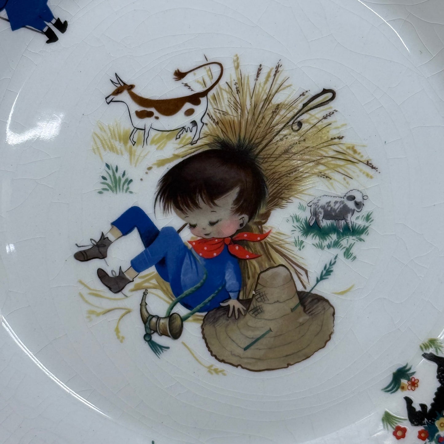 Arklow Little Boy Blue Child’s Dinnerware Set Ireland 1960s