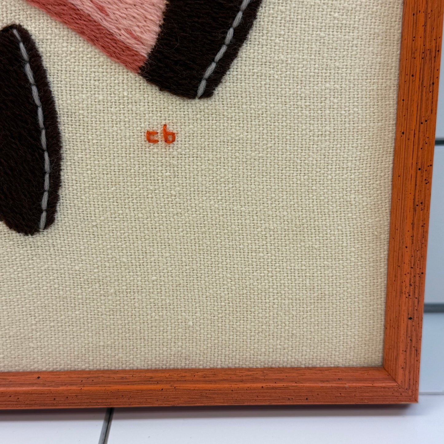 Raggedy Ann & Andy Framed Crewel Embroidery Art, Set of 2