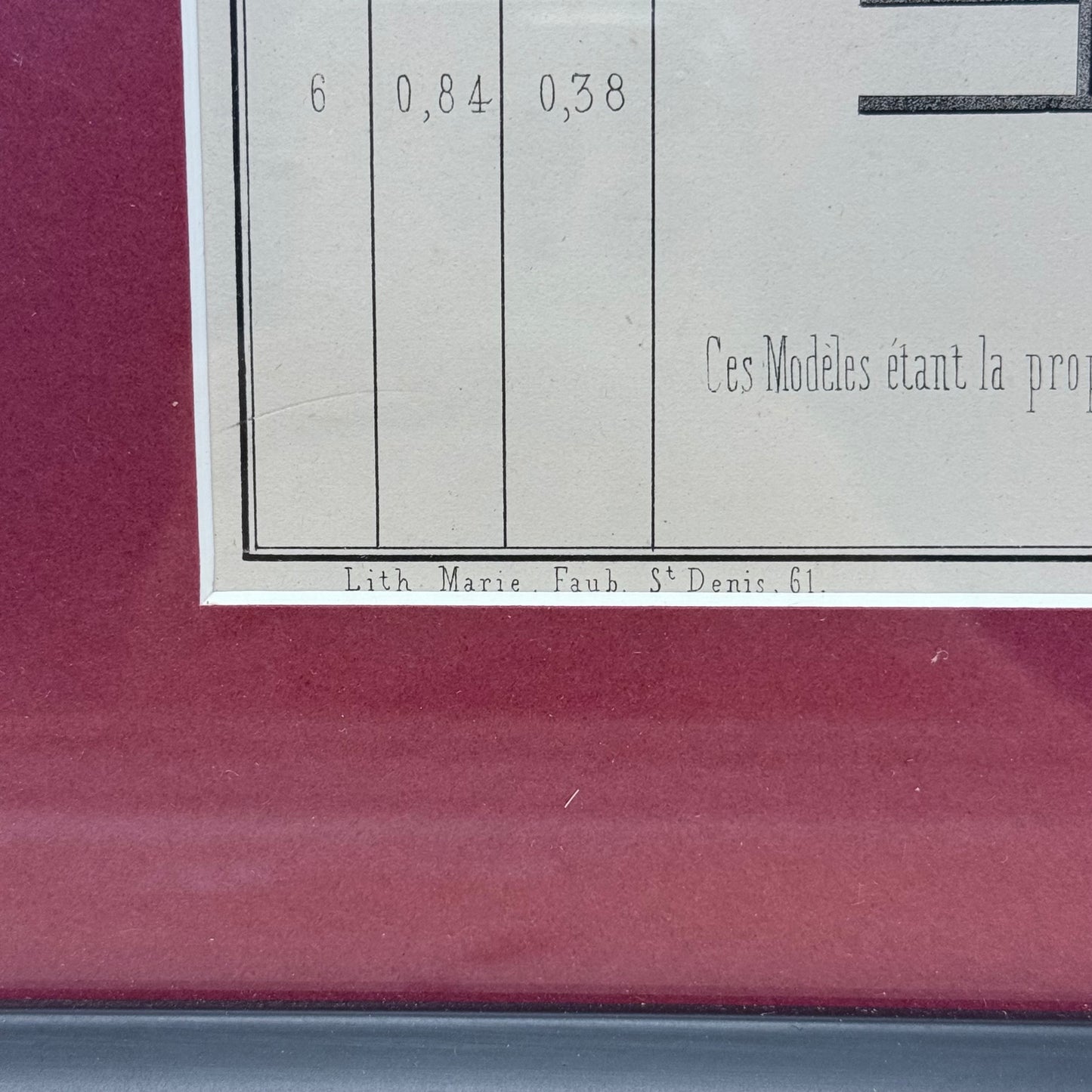 Colas Frères Maitres de Forge Print Ad, Framed