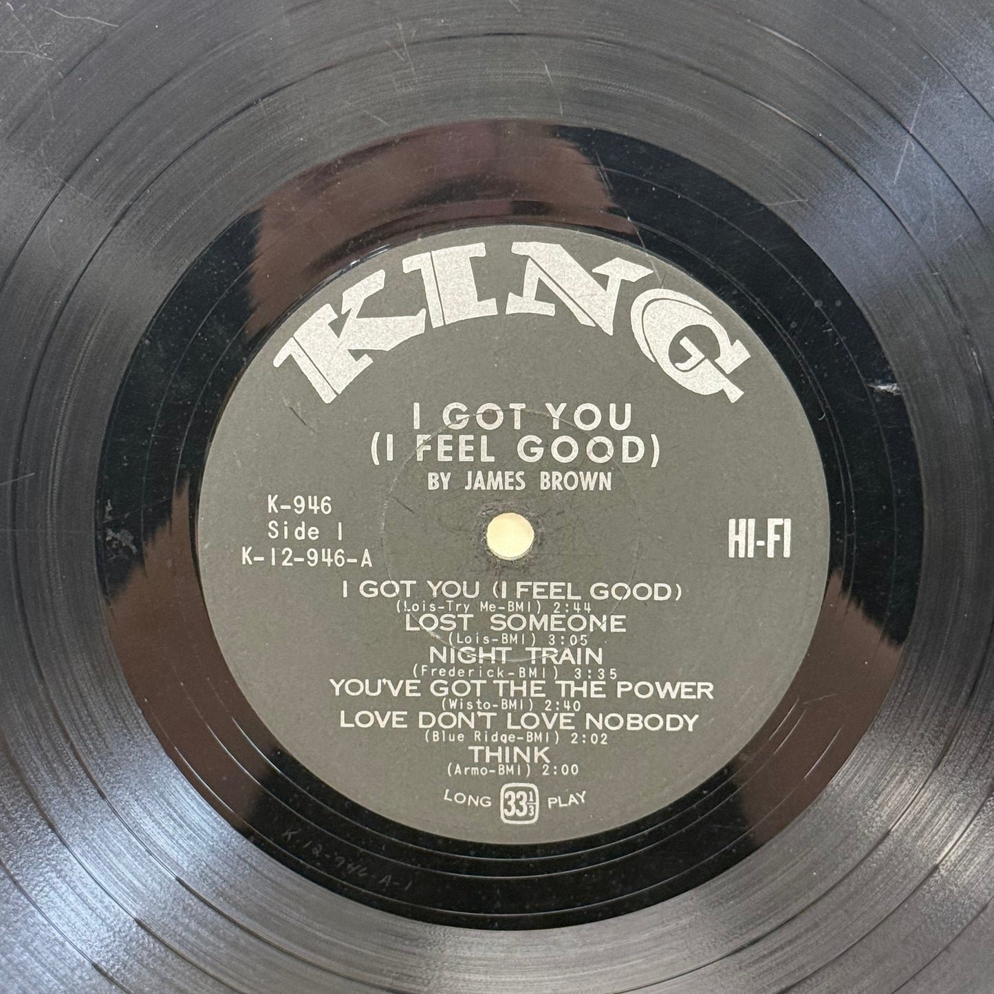 James Brown I Got You I Feel Good Vinyl Record LP 1966 #K-946