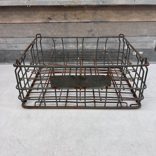 Putnam’s Dairy Galvanized Steel Dairy Crate